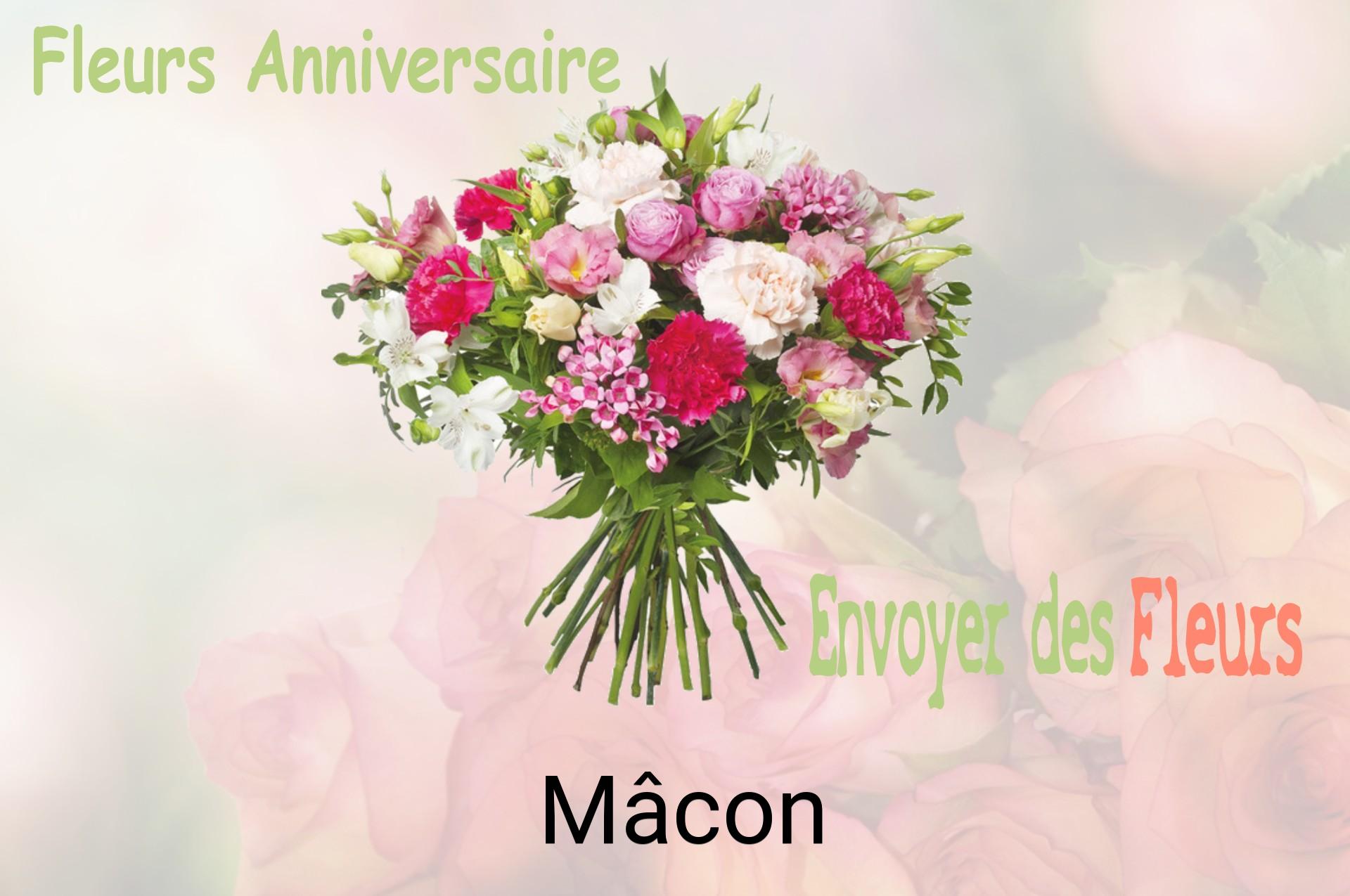 Bouquet de fleurs d’anniversaire livré à Mâcon